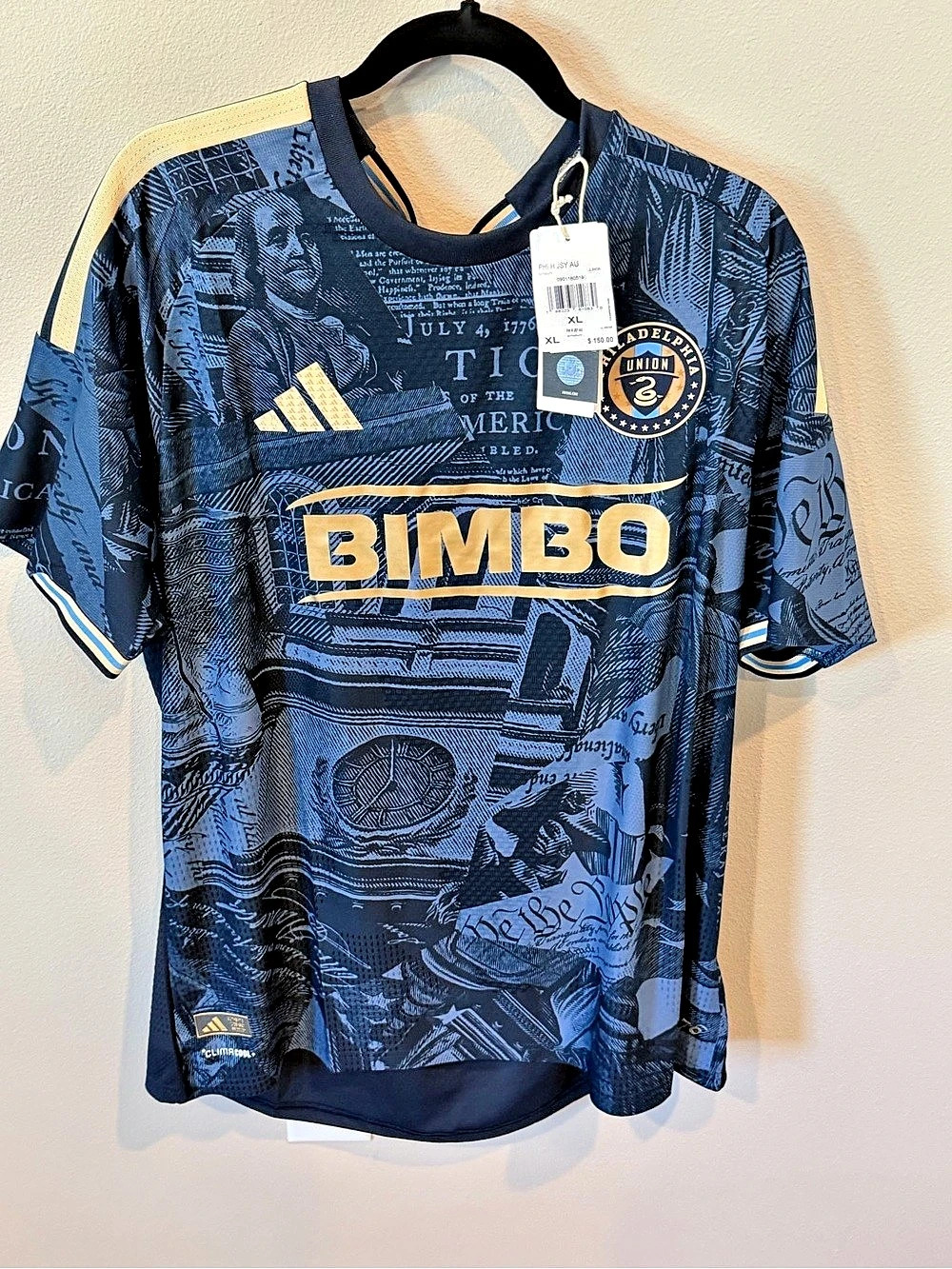 adidas Philadelphia Union 2026 1776 Kit Authentic Jersey Men’s XL women’s XXL